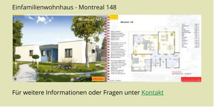 Einfamilienwohnhaus - Montreal 148 Fr weitere Informationen oder Fragen unter Kontakt